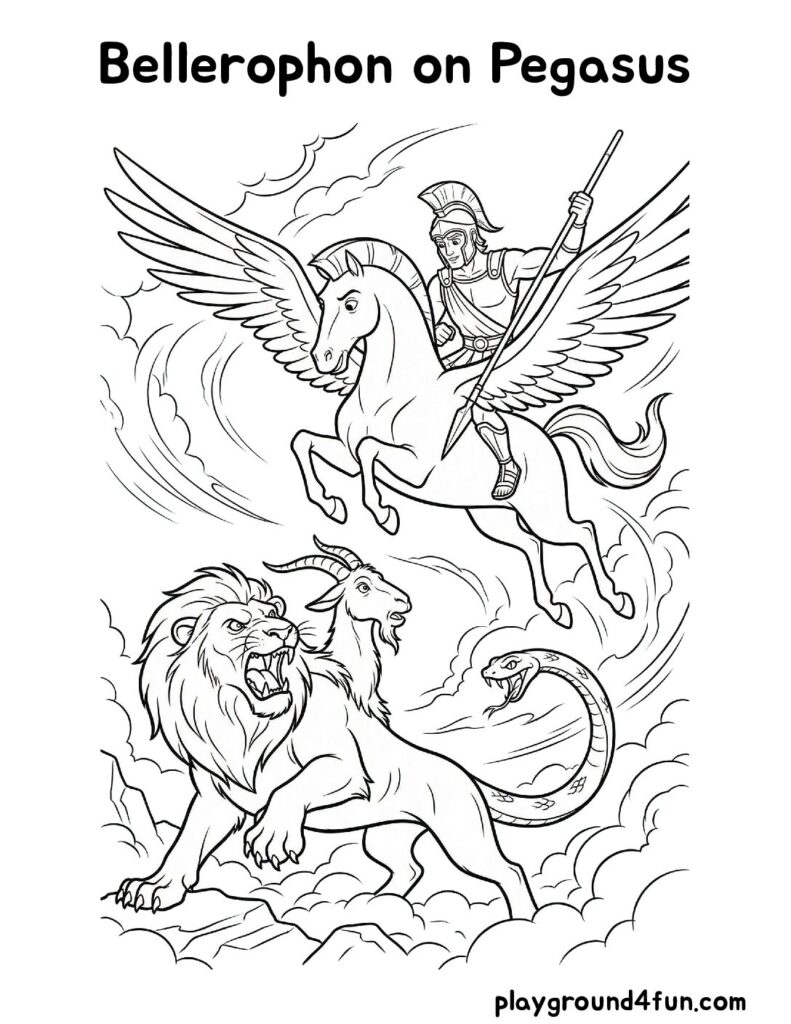 Bellerophon on Pegasus