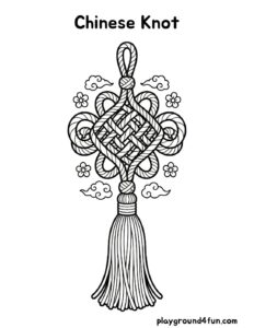 Coloring pages: Chinese Knot pdf