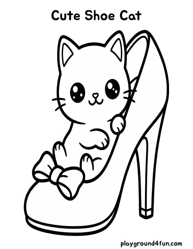 Cute Shoe Cat