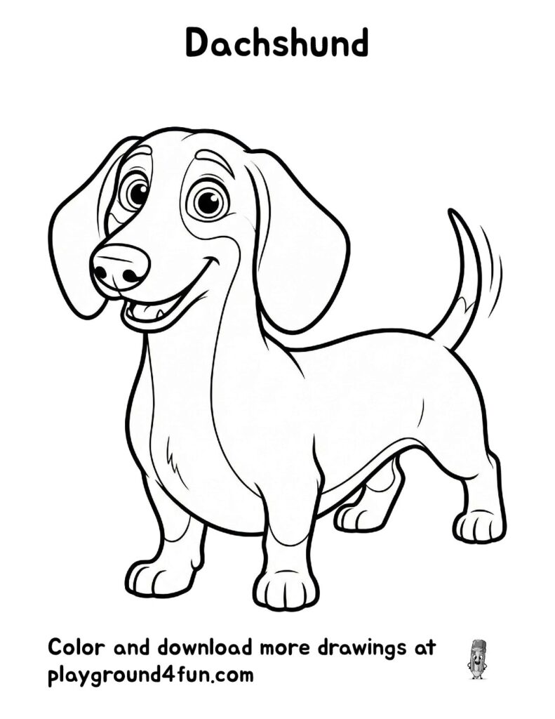 Dachshund Coloring Pages
