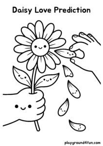 Coloring pages: Daisy Love Prediction pdf
