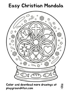 Easy Christian Mandala