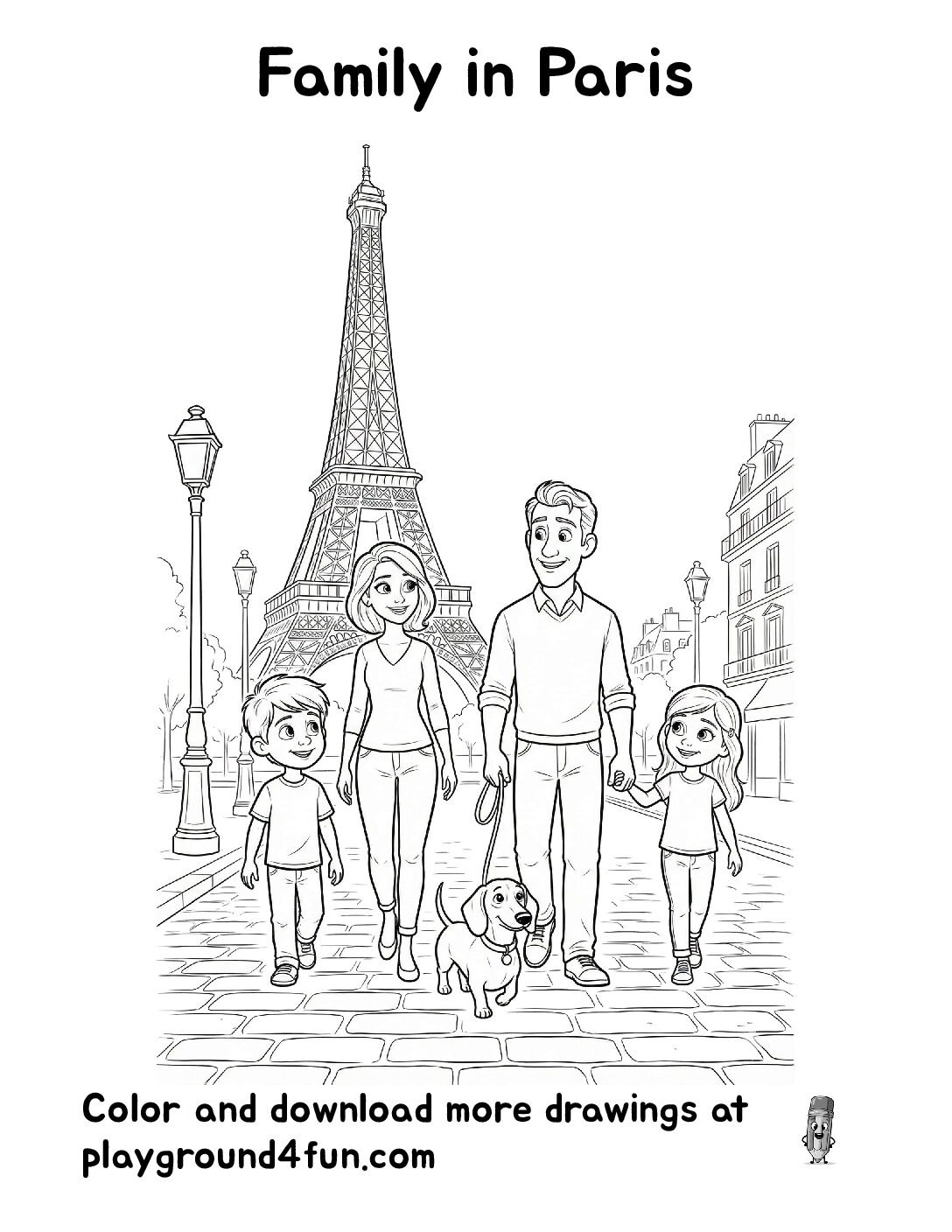 Family in Paris