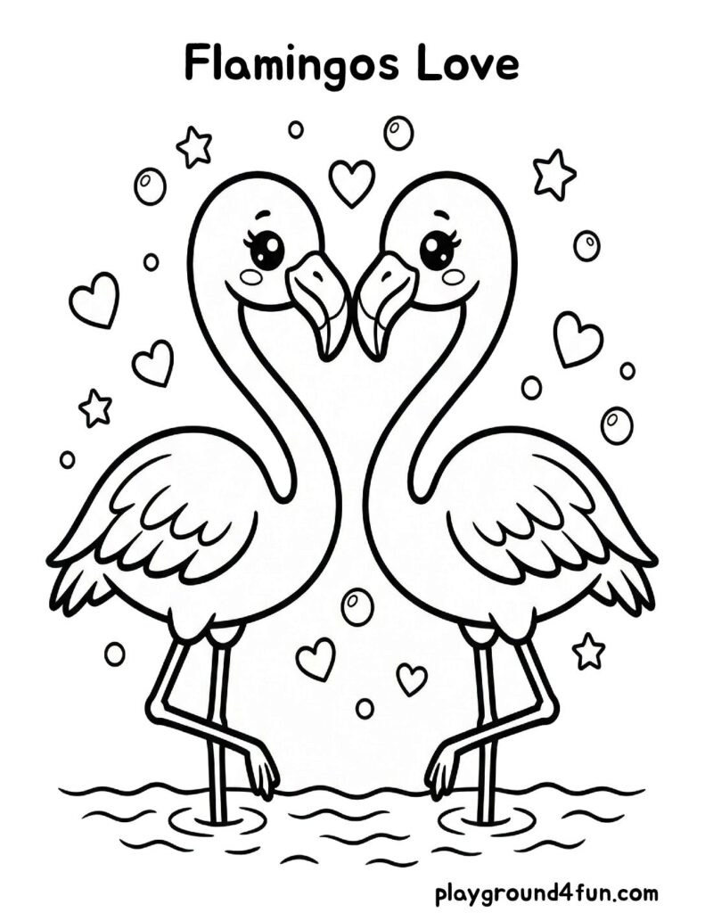 Flamingos Love