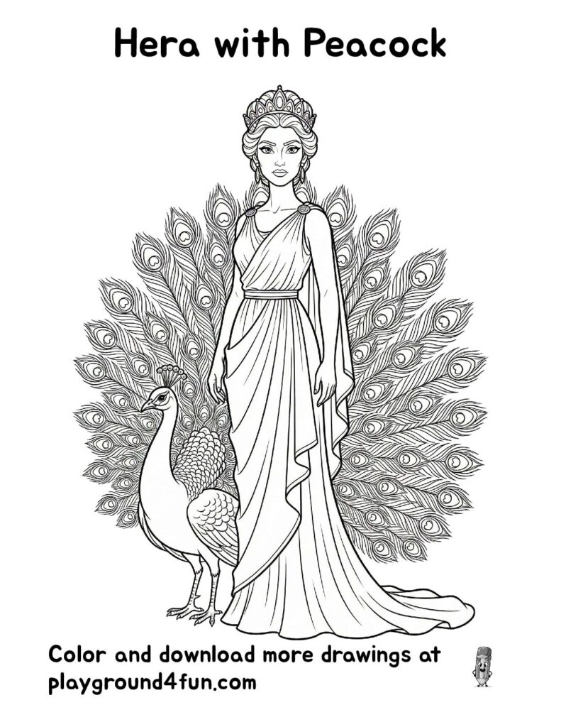 Hera with Peacock