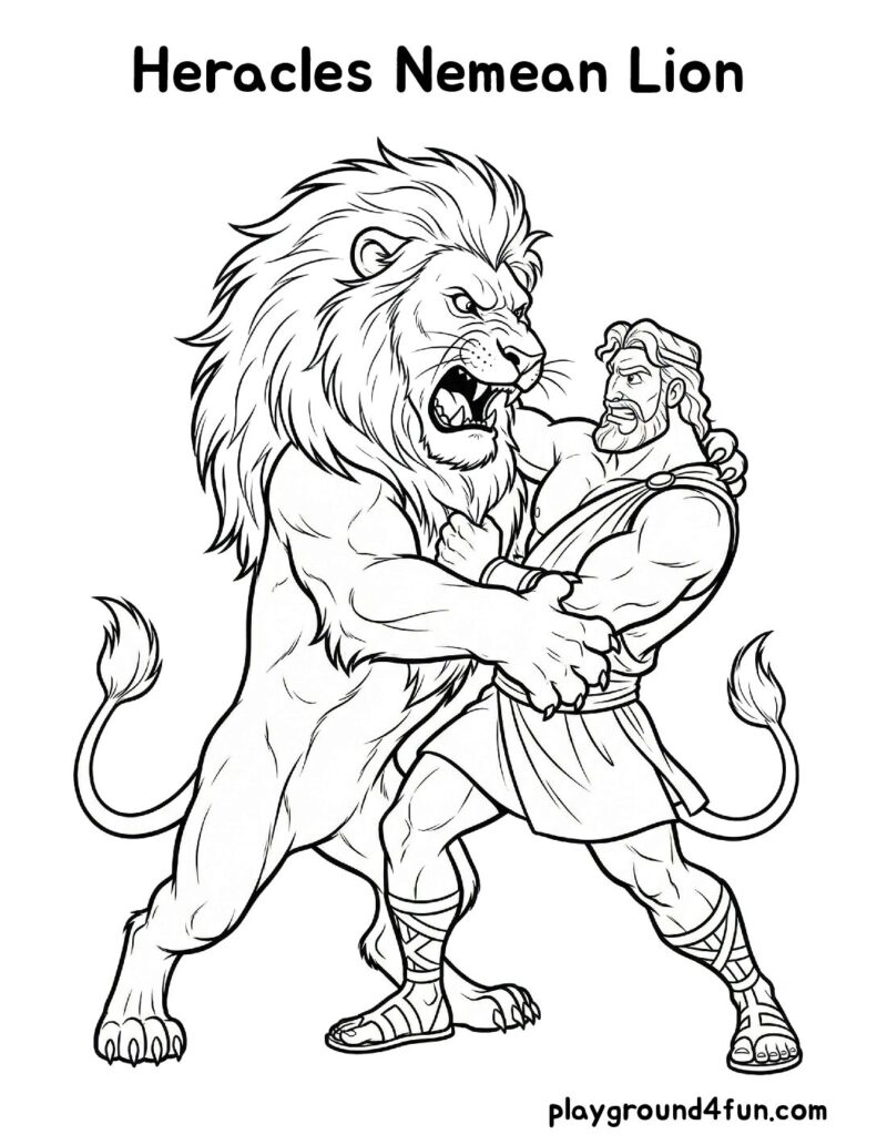 Heracles Nemean Lion