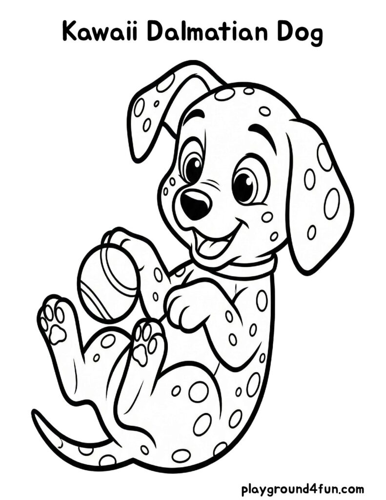 Kawaii Dalmatian Dog