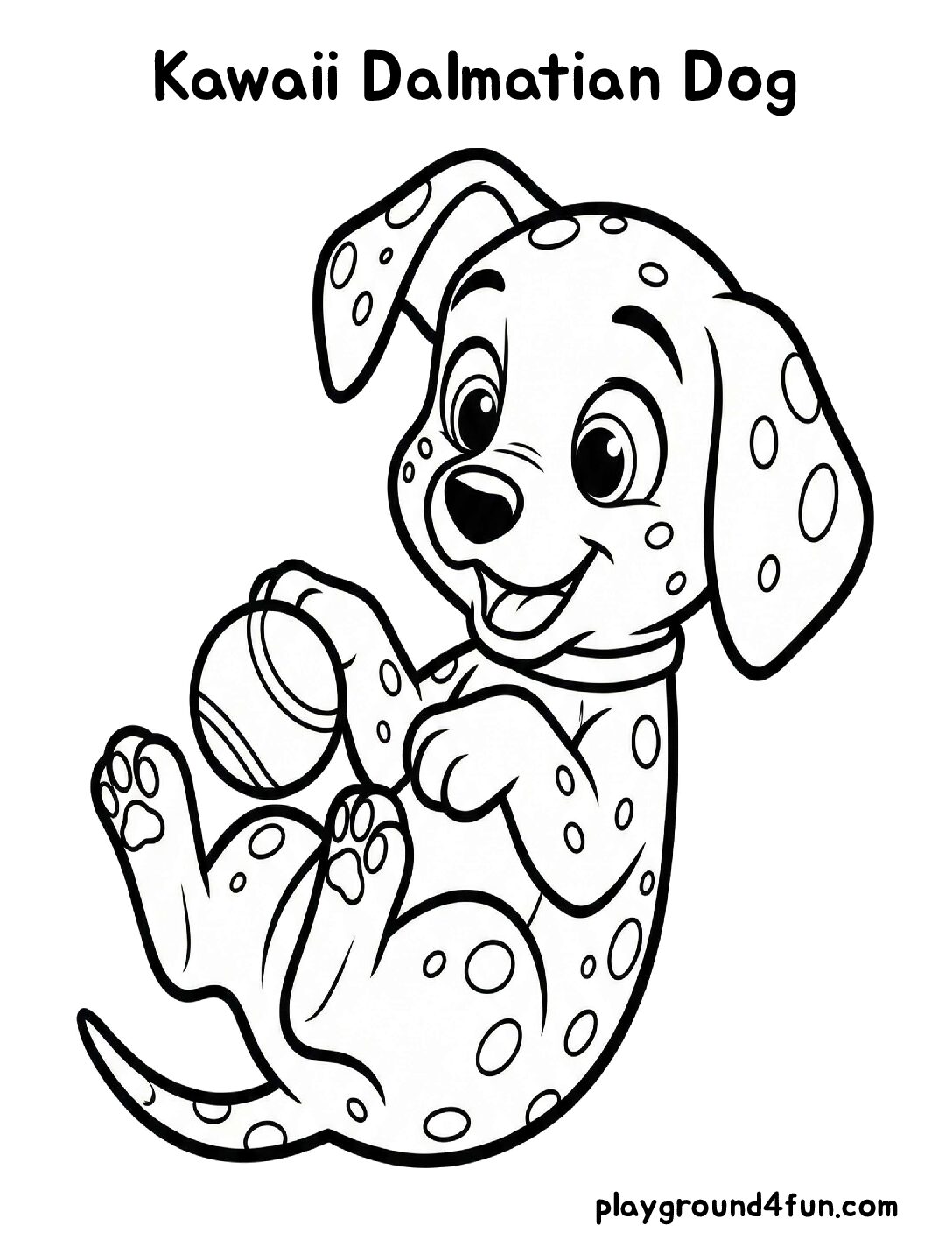 Kawaii Dalmatian Dog