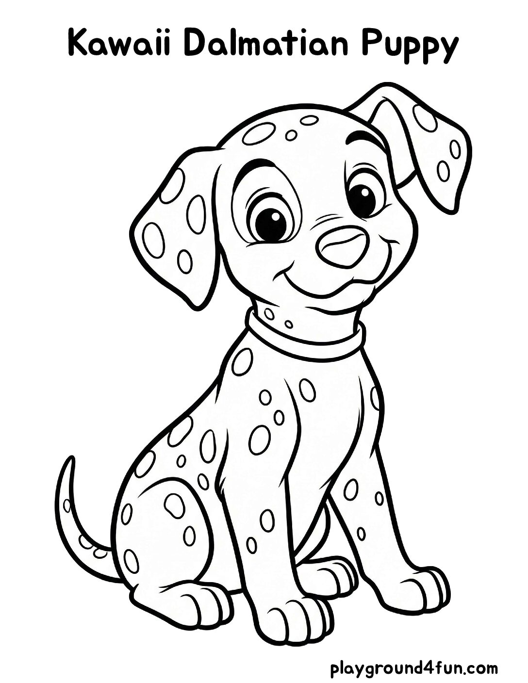 Kawaii Dalmatian Puppy