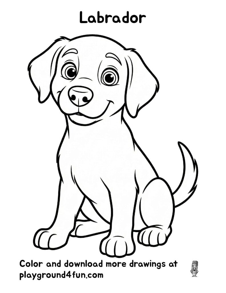 Labrador Coloring Pages