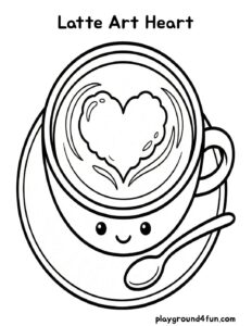 Latte Art Heart