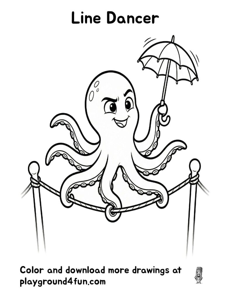 Line Dancer Coloring Pages