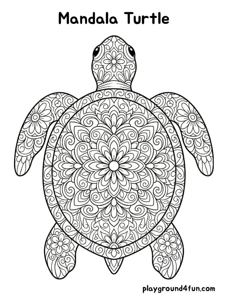 Mandala Turtle