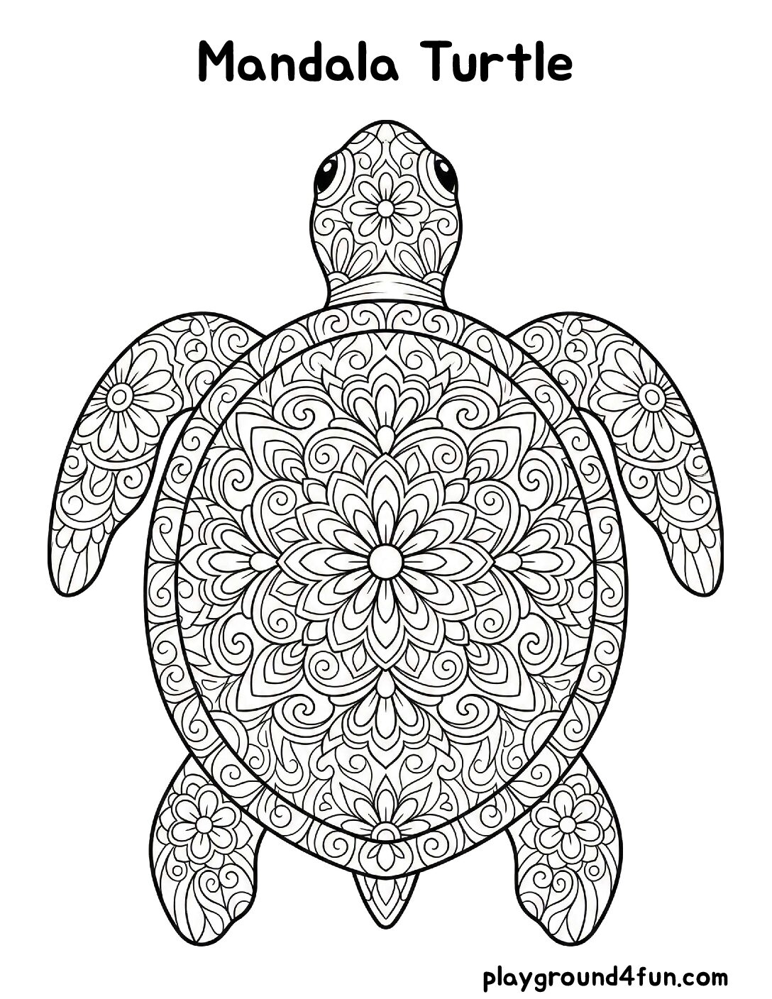 Mandala Turtle