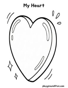 Coloring pages: My Heart pdf