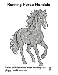 Running Horse Mandala
