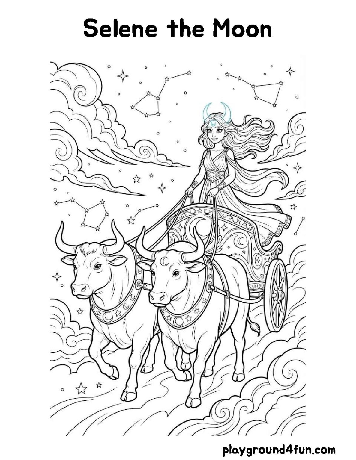 50+ Free Printable Greek Mythology Coloring Pages for all