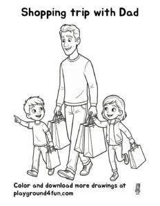 Shopping trip with Dad