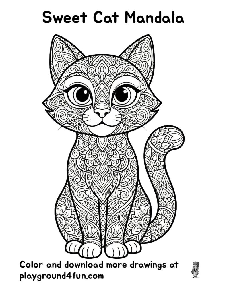 Sweet Cat Mandala