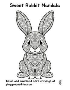 Sweet Rabbit Mandala