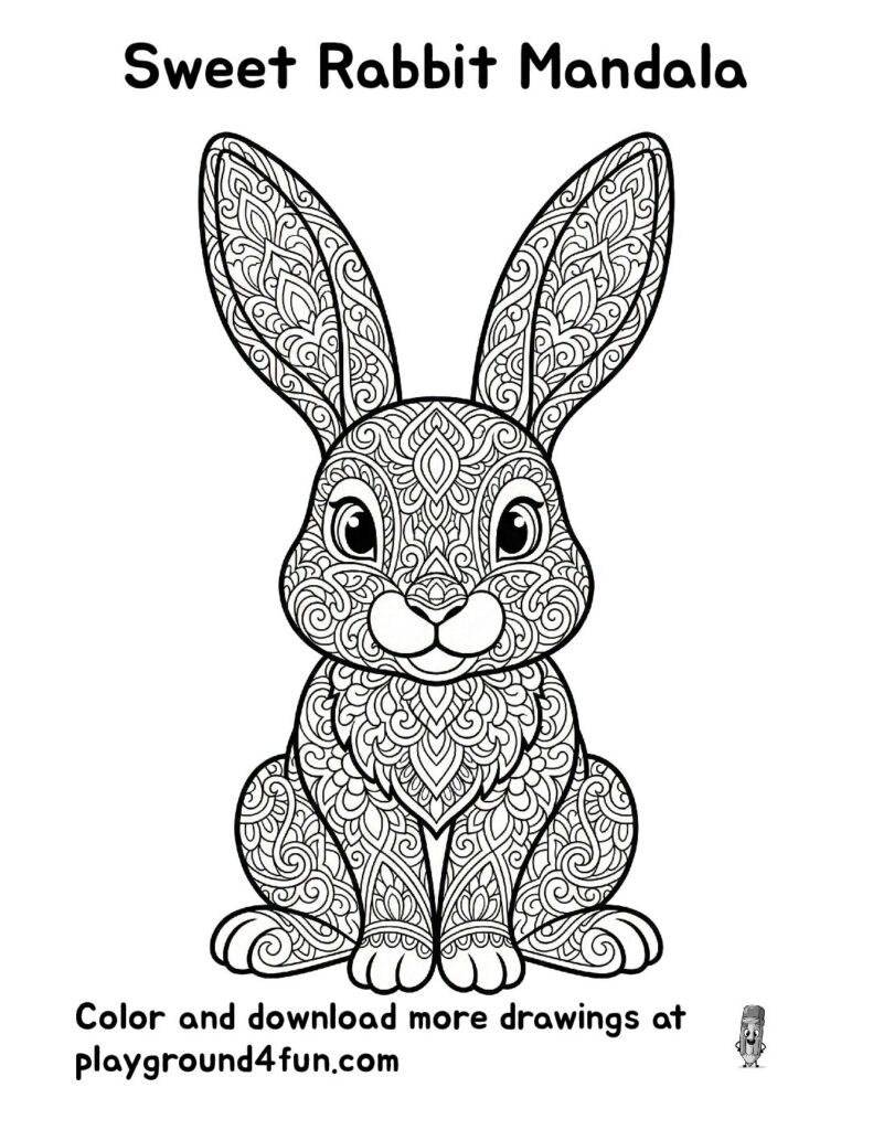 Sweet Rabbit Mandala