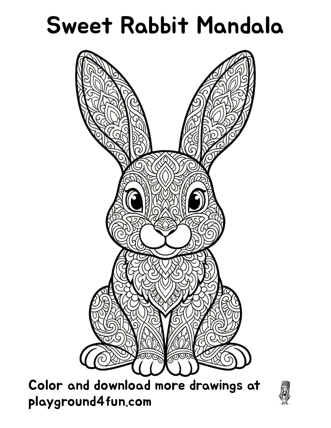Sweet Rabbit Mandala