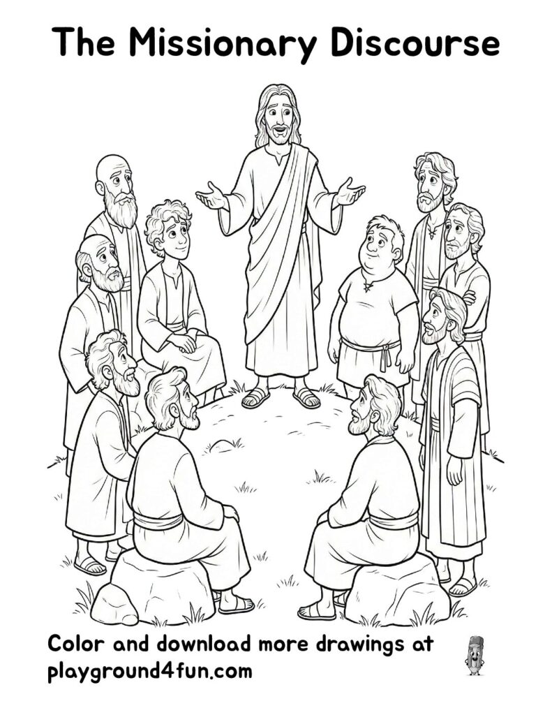 The Missionary Discourse Coloring Pages