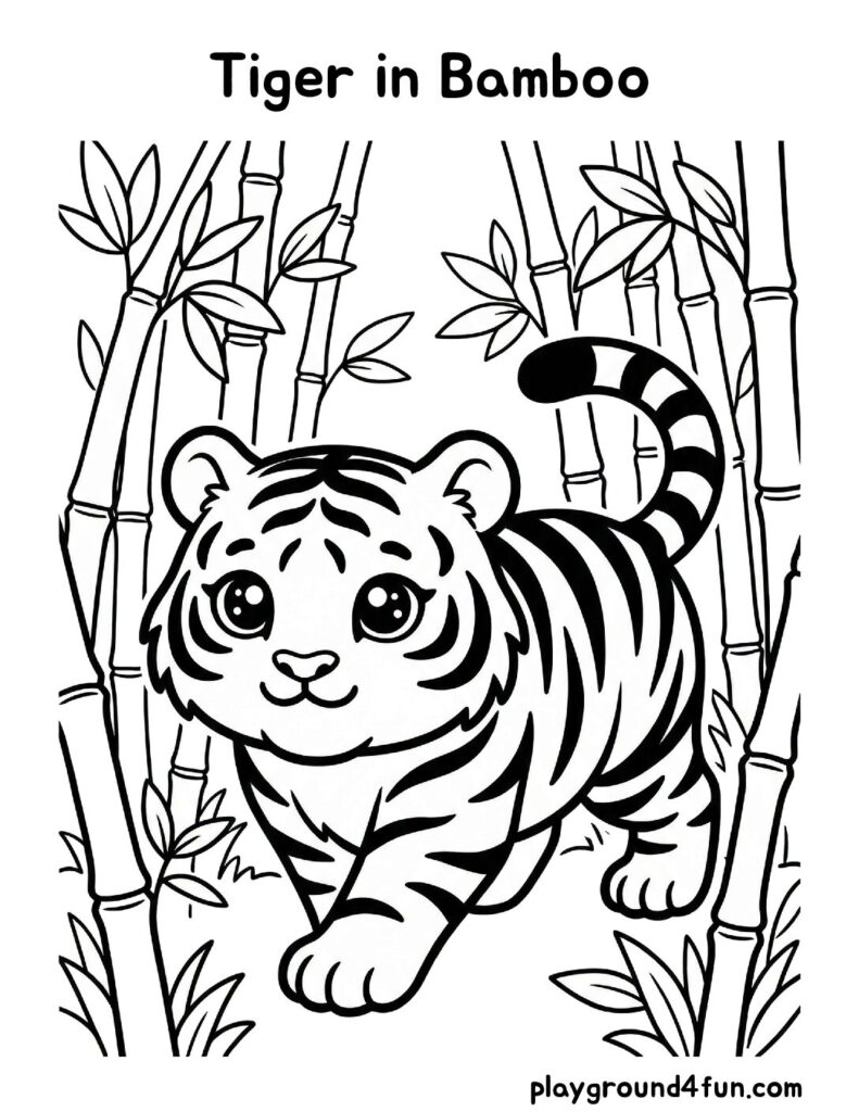 Tiger in Bamboo