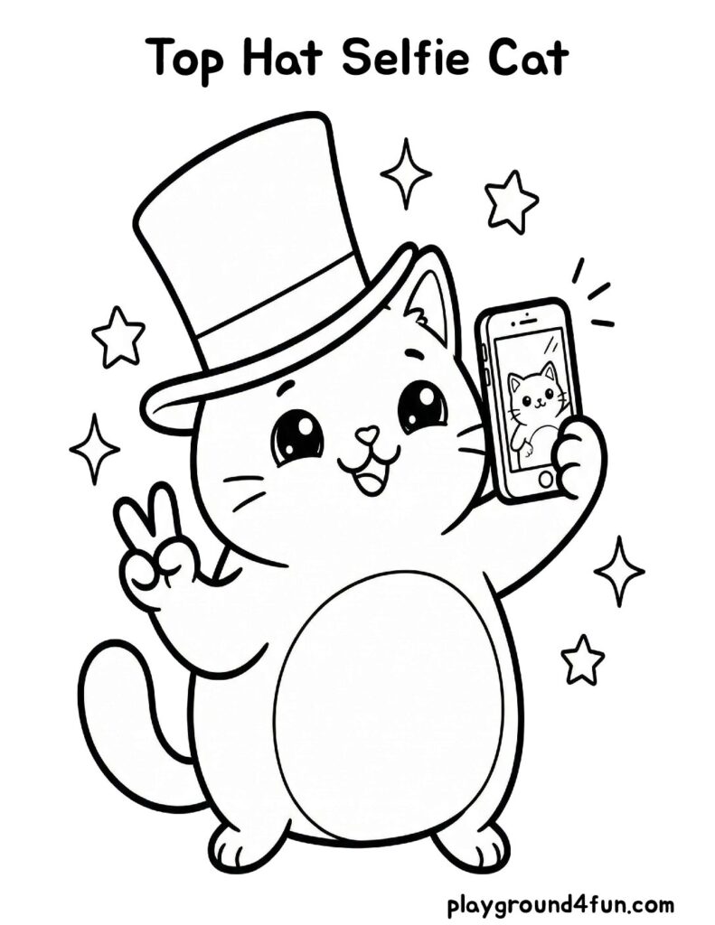 Top Hat Selfie Cat