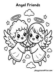 Coloring pages: Angel Friends pdf