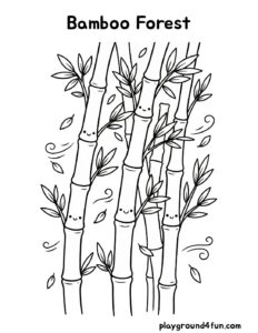 Coloring pages: Bamboo Forest pdf