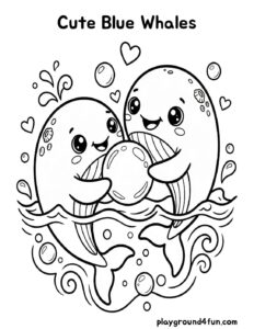 Cute Blue Whales