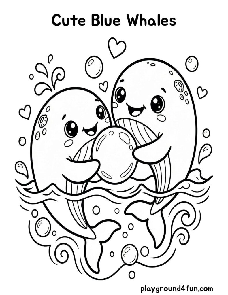 Cute Blue Whales