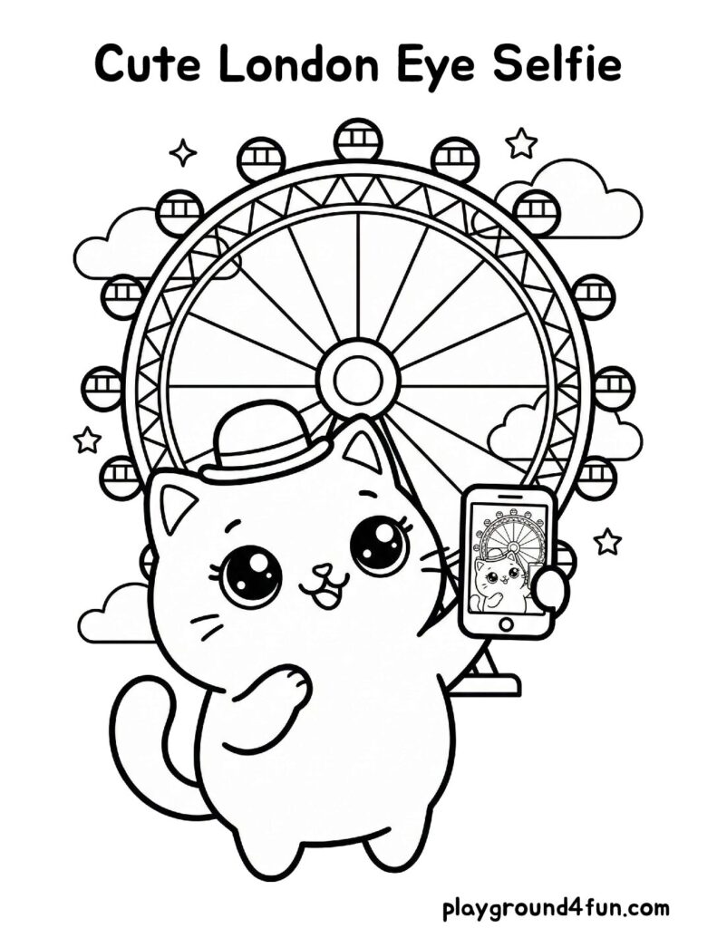 Cute London Eye Selfie