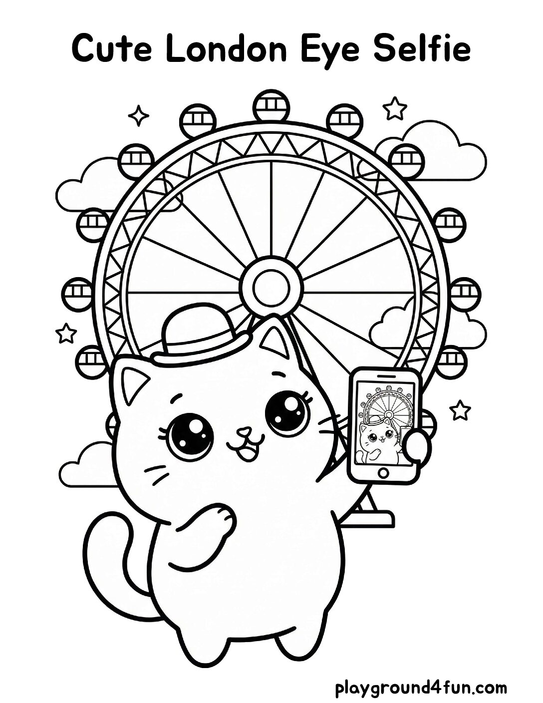 Cute London Eye Selfie
