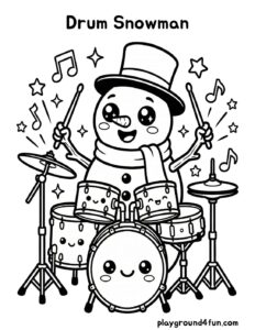 Drum Snowman