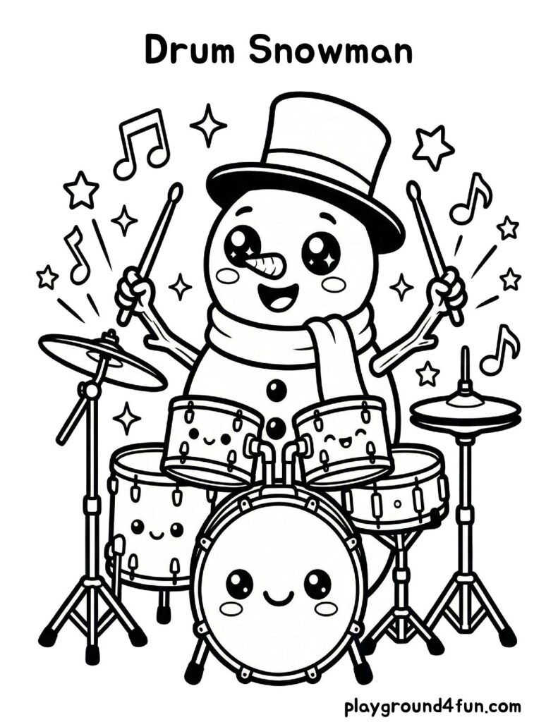 Drum Snowman
