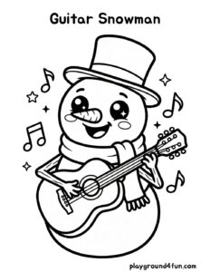 Guitar Snowman