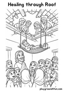 Coloring pages: Healing through Roof pdf
