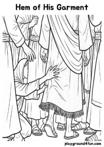 Coloring pages: Hem of His Garment preview