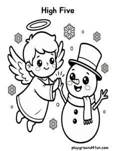 Coloring pages: High Five pdf