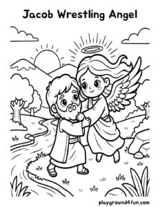 Jacob Wrestling Angel