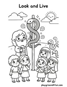 Coloring pages: Look and Live pdf