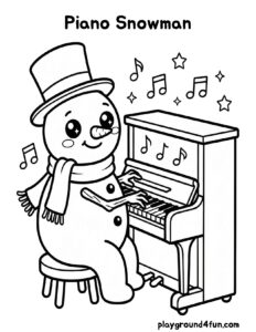 Piano Snowman