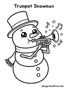 Trumpet Snowman