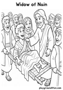 Coloring pages: Widow of Nain pdf