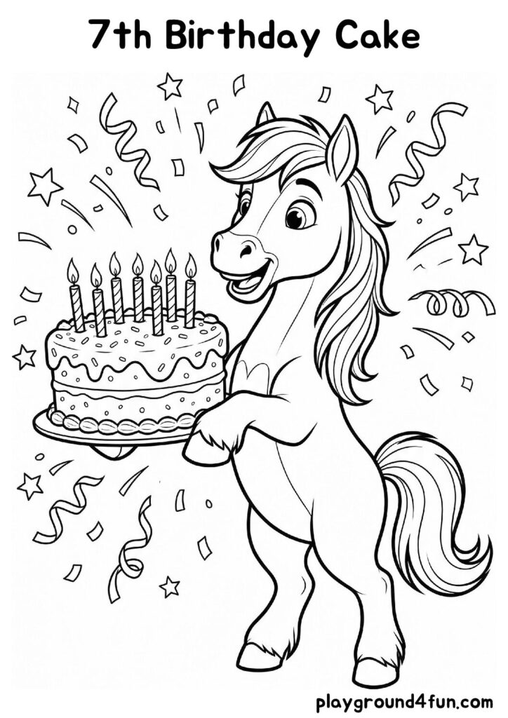 7th Birthday Cake