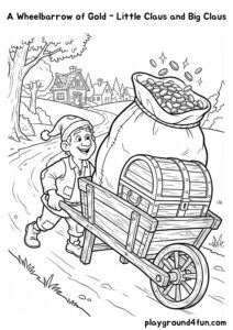 Coloring pages: A Wheelbarrow of Gold Little Claus and Big Claus pdf