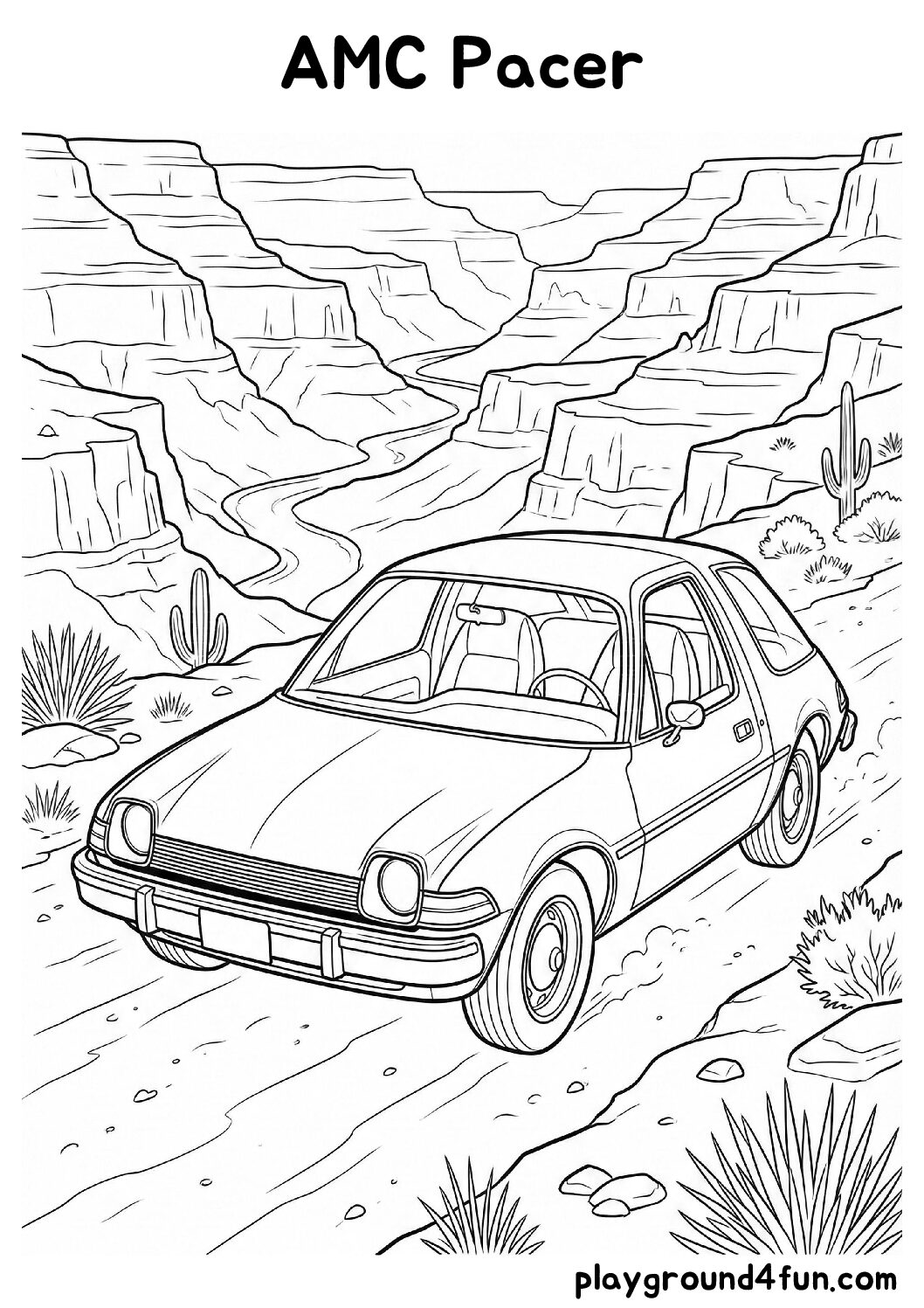 Coloring pages: AMC Pacer pdf
