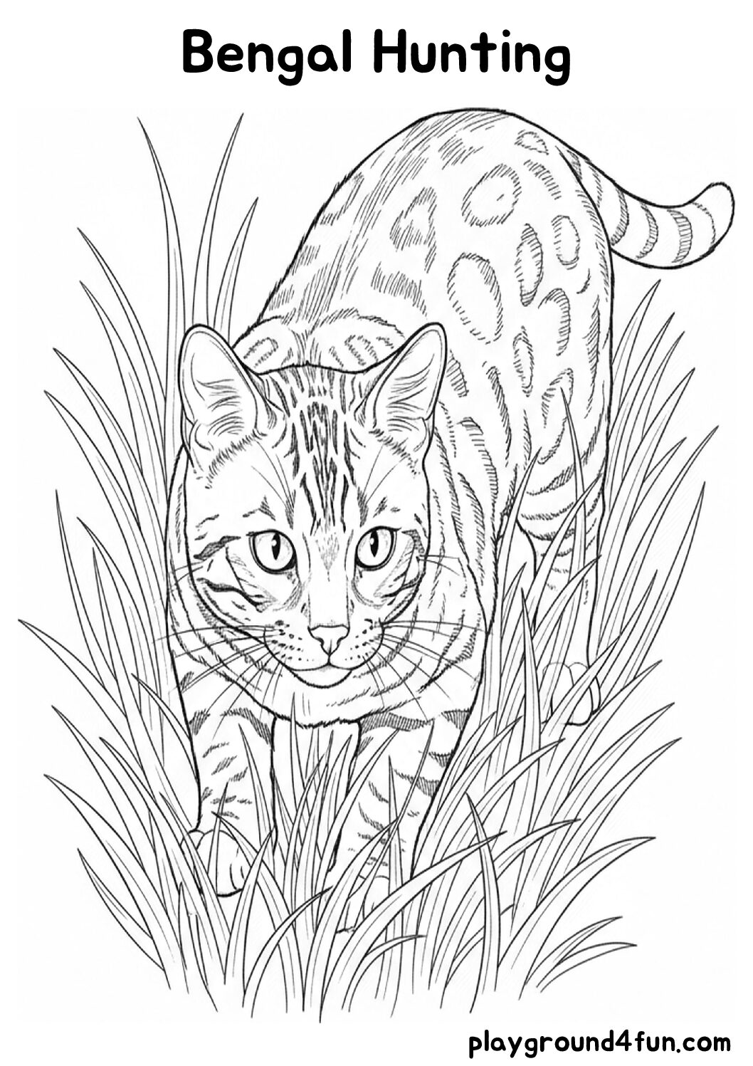 Coloring pages: Bengal Hunting pdf